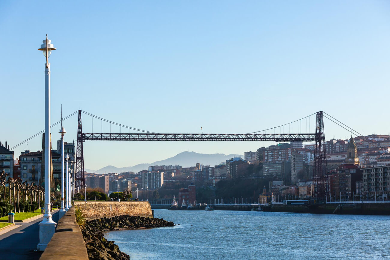 como llegar al puente bizkaia