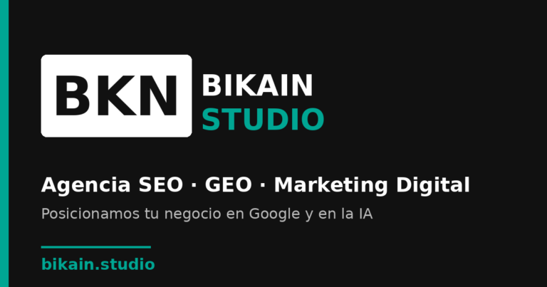 Logo de Bikain Studio – Agencia SEO en Bilbao